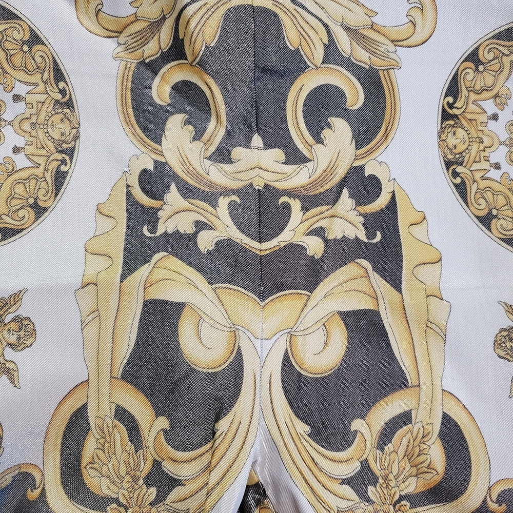 Versace 2018 Runway Gold and Black Baroque SS 1992 Tribute Leggings - Picture 17 of 17